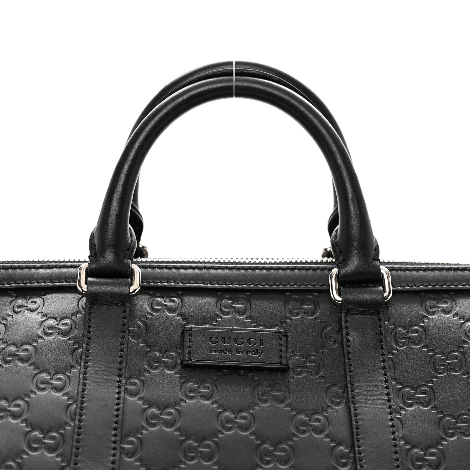 Gucci Guccissima Signature Large Duffle Black 9 of 11
