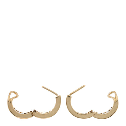Tiffany 18K Yellow Gold Diamond .73ctw Inside-Out Hoop Earrings 3 of 4
