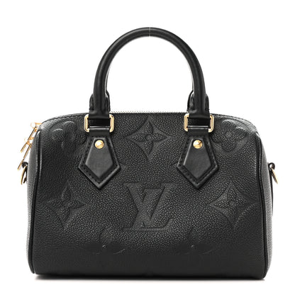 Louis Vuitton Empreinte Monogram Giant Speedy Bandouliere 20 Black 1 of 10