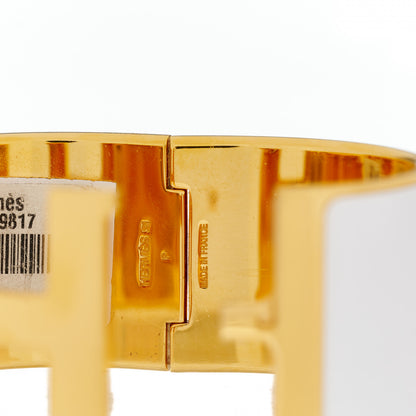 Hermes Enamel Extra Wide Clic Clac H Bracelet PM White 5 of 5