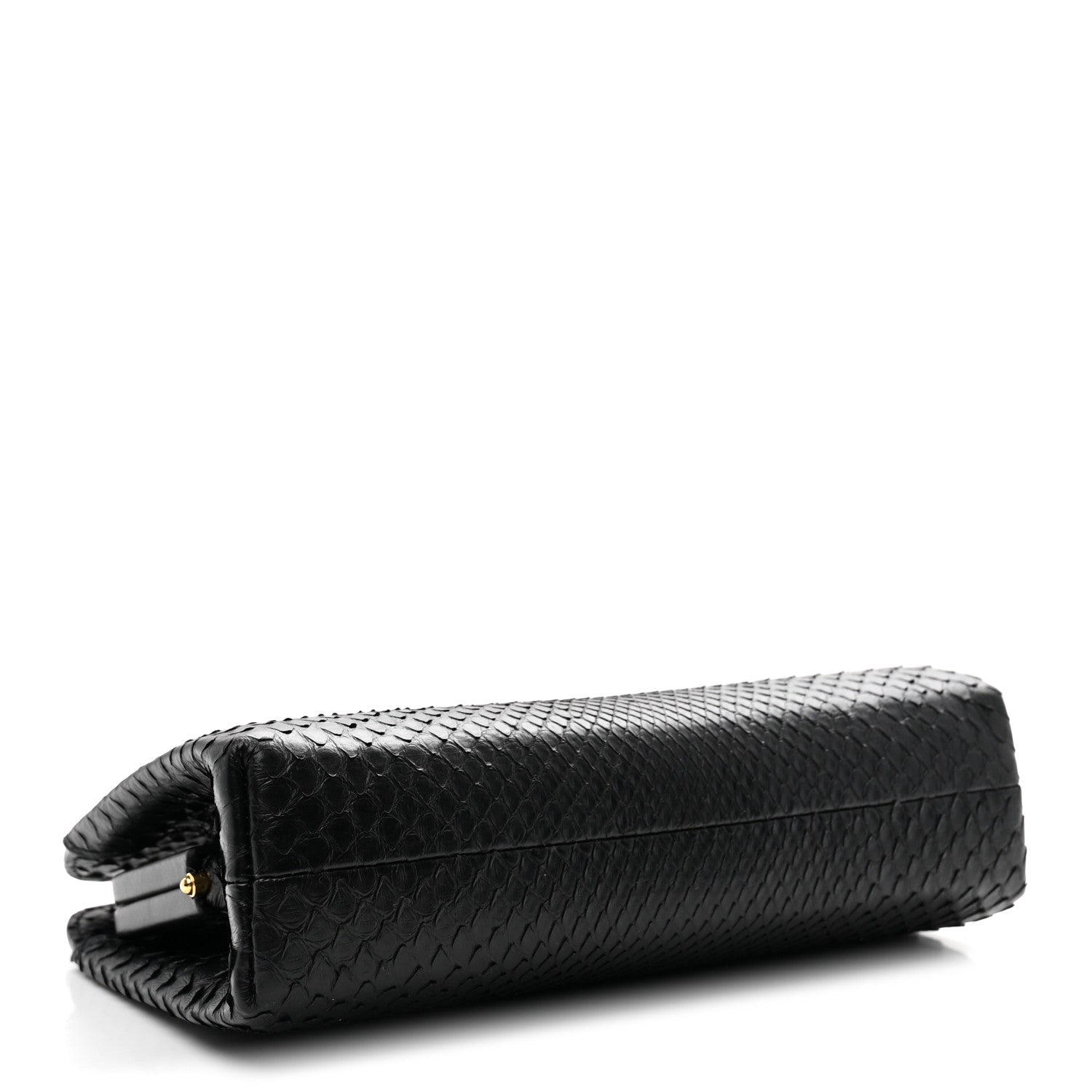 The Row Snakeskin Amazon Clutch Black 4 of 6