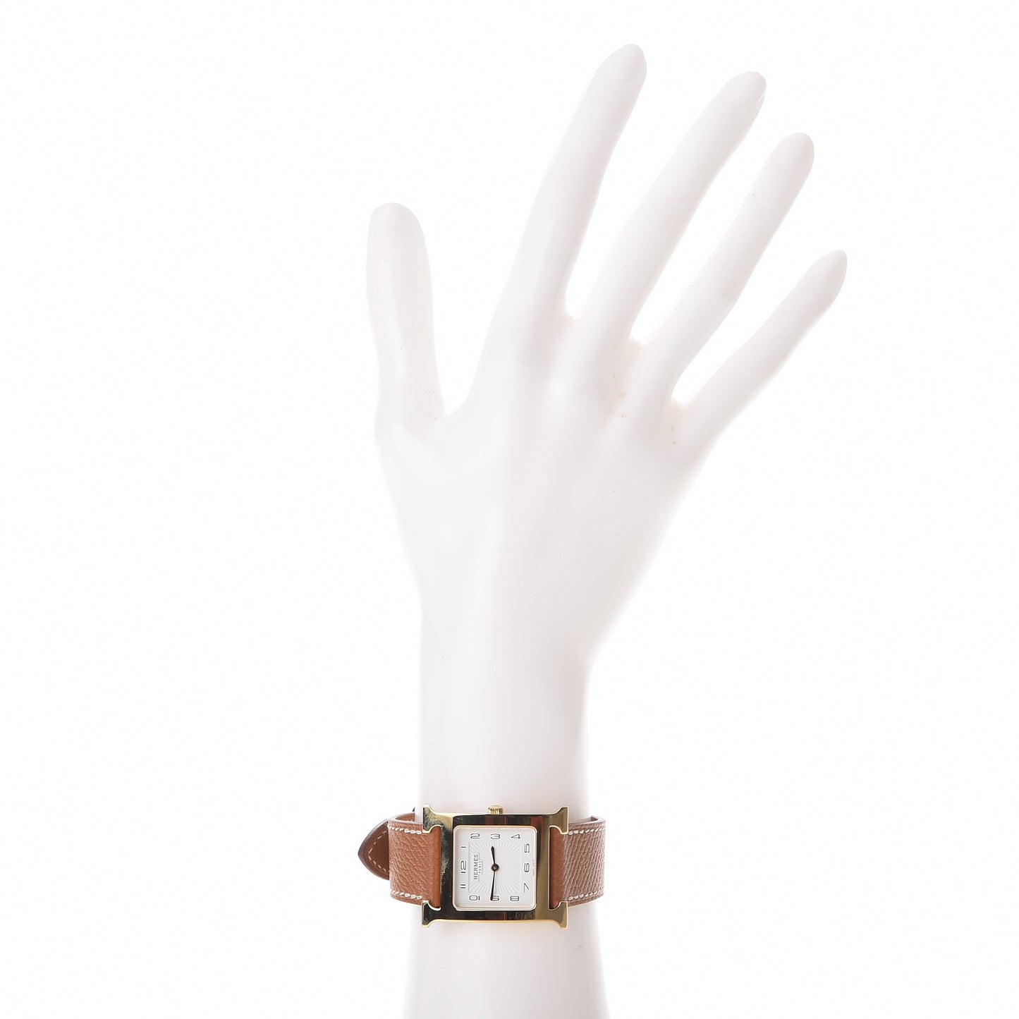 Stainless Steel Epsom 26mm Heure H Hour Quartz Watch Gold