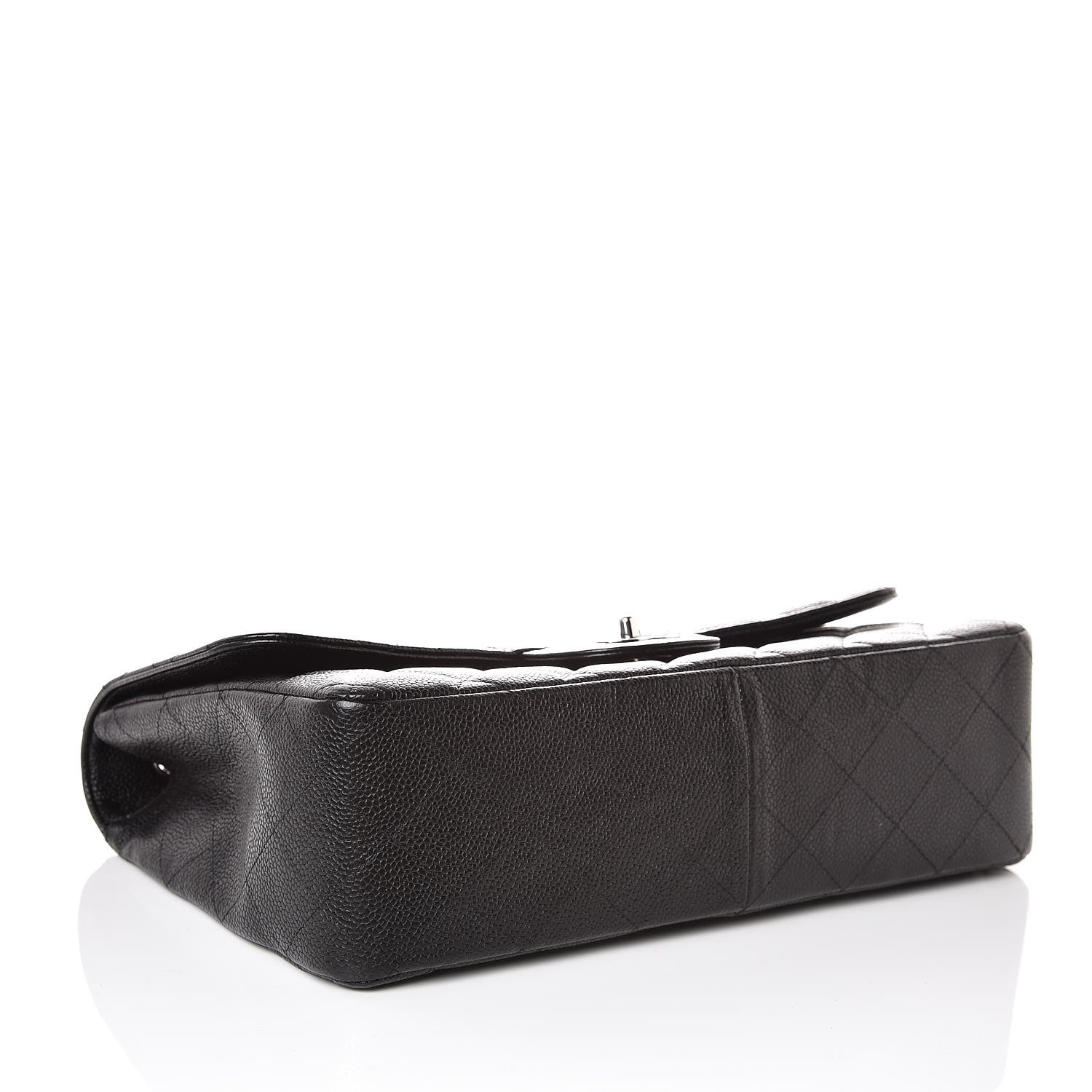 Chanel Caviar Quilted Jumbo Single Flap Black 4 of 10