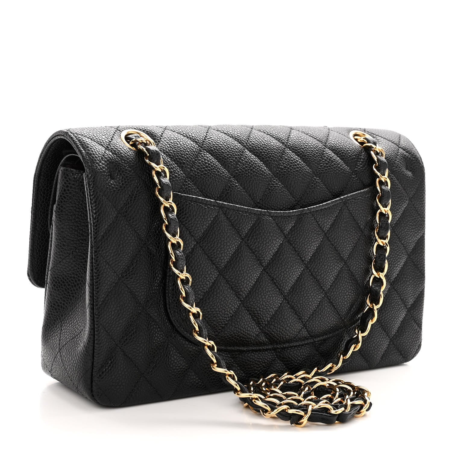 Chanel Caviar Quilted Medium Double Flap Black 3 of 10