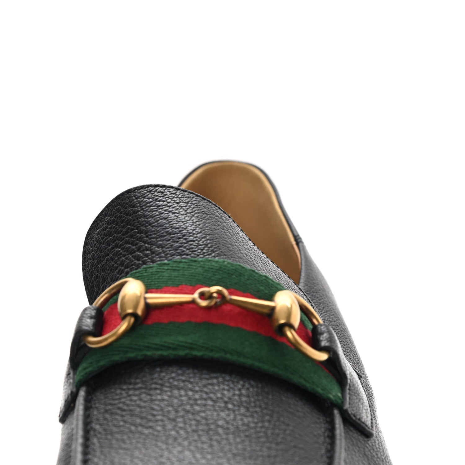 Gucci Havely Kid Web Mens Horsebit Loafers 12 Black 9 of 10