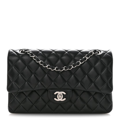 Chanel Lambskin Quilted Medium Double Flap Black 1 of 12