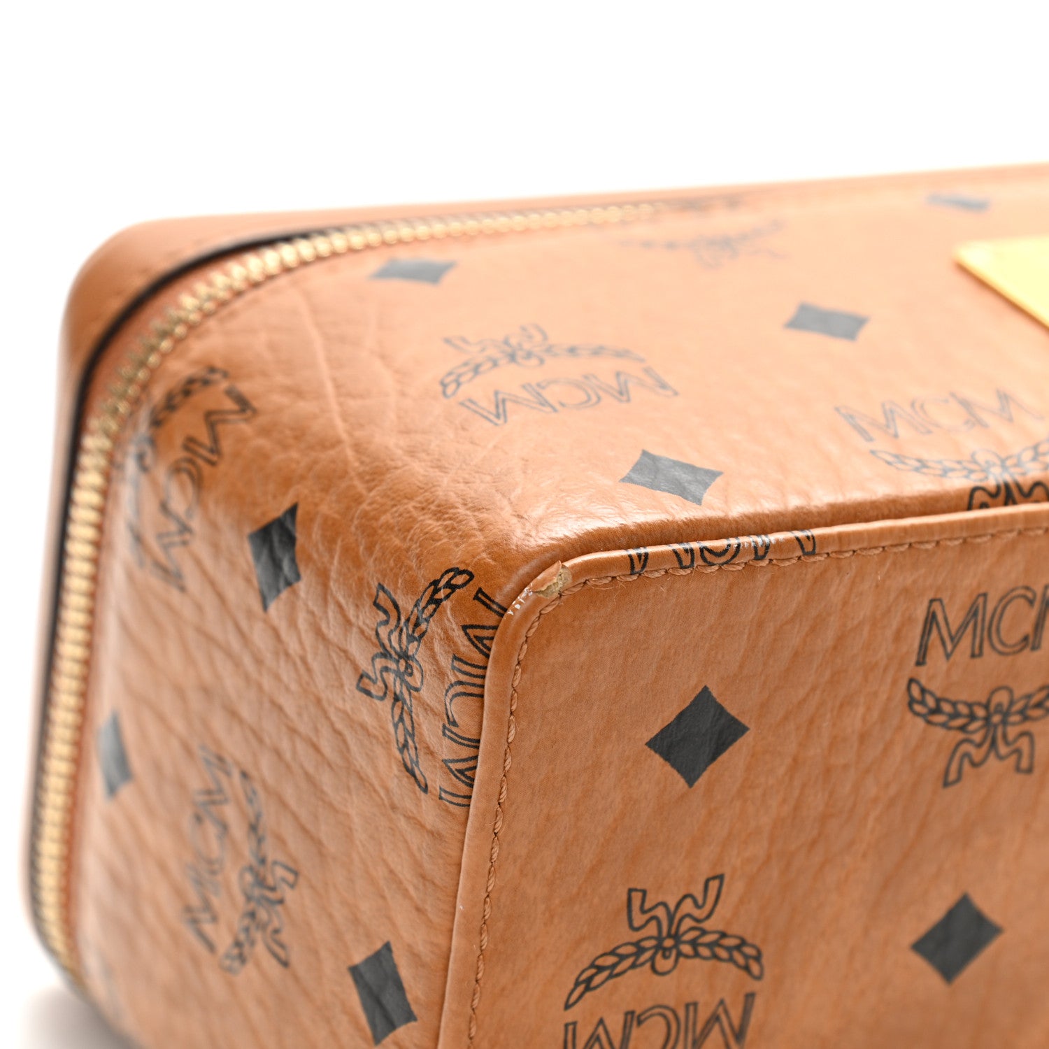 MCM Visetos Vanity Case Cognac 11 of 11