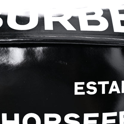 Burberry Coated Canvas Horseferry Print Extra Large Bum Bag Black 13 of 13