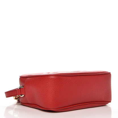 Gucci Pebbled Calfskin Small Soho Disco Bag Tabasco Red 4 of 7