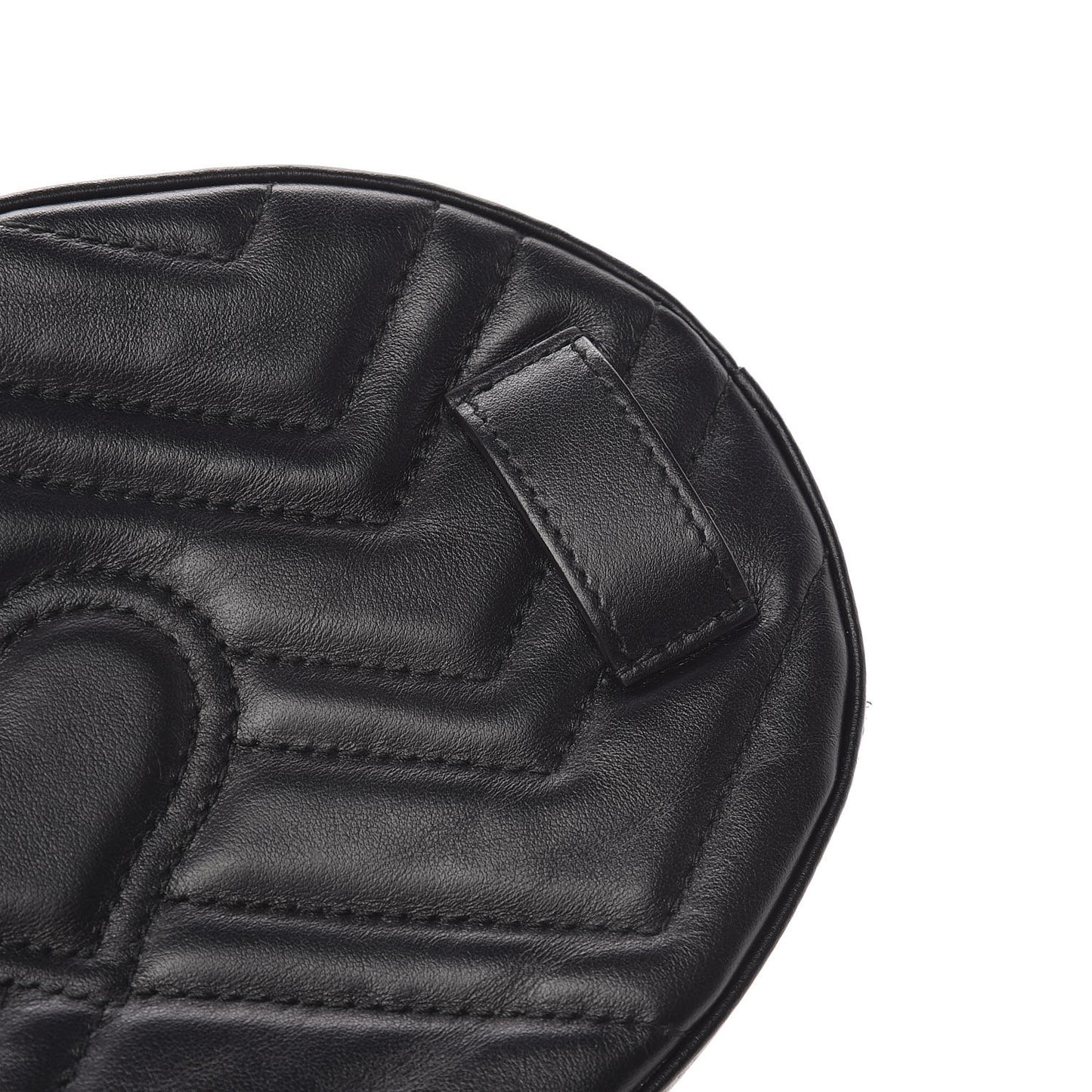 Calfskin Matelasse Animal Studs GG Marmont Belt Bag 95 38 Black