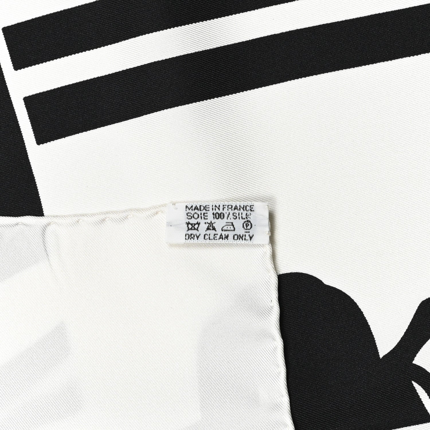 Hermes Silk Brides de Gala en Desordre Scarf 90 White Black 4 of 4