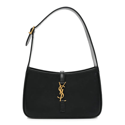 Saint Laurent Smooth Calfskin Le 5 A 7 Hobo Black 1 of 19