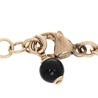 Chanel Crystal Enamel Pearl CC Bracelet Black Gold 4 of 5
