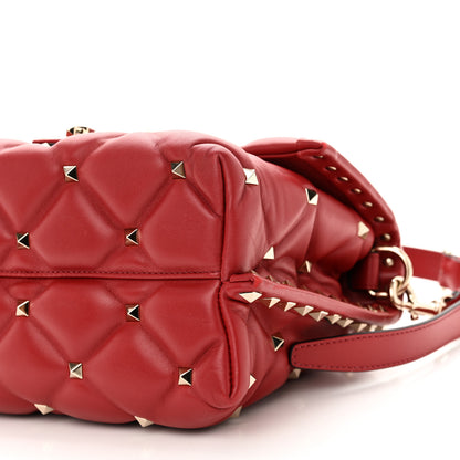 Valentino Garavani Nappa Medium Candystud Top Handle Bag Rosso Valentino 9 of 9