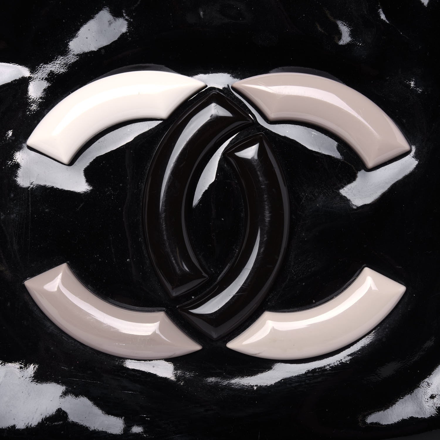 Chanel Vinyl XL Lipstick Tote Black 32 of 34