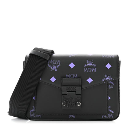 MCM Calfskin Color Splash Logo Small Millie Crossbody Belt Bag Dahlia Purple 1 of 14