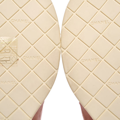 Chanel Velvet Mocassin Loafers 38 Rose 8 of 9