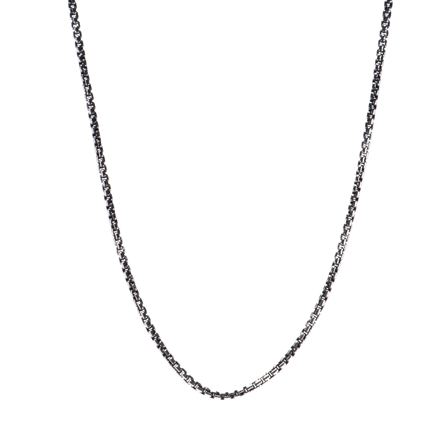 David Yurman Sterling Silver 14K Yellow Gold 2.7mm Box Chain Necklace 16" 2 of 4