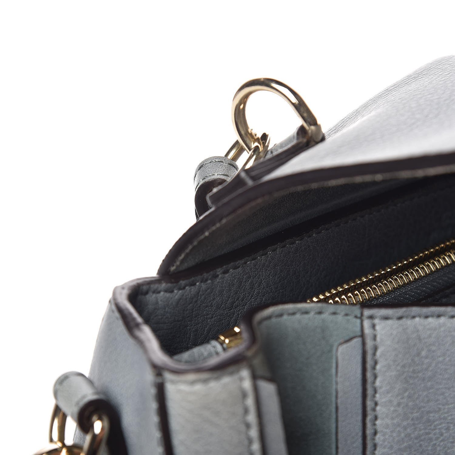 Chloe Calfskin Small Faye Day Shoulder Bag Cloudy Blue 17 of 26