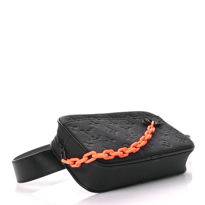 Louis Vuitton Taurillon Monogram Uniformes Solar Ray Soft Pochette Volga Belt Bag Black 4 of 10