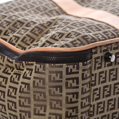 Fendi Zucchino Large Travel Bag Tan 10 of 14
