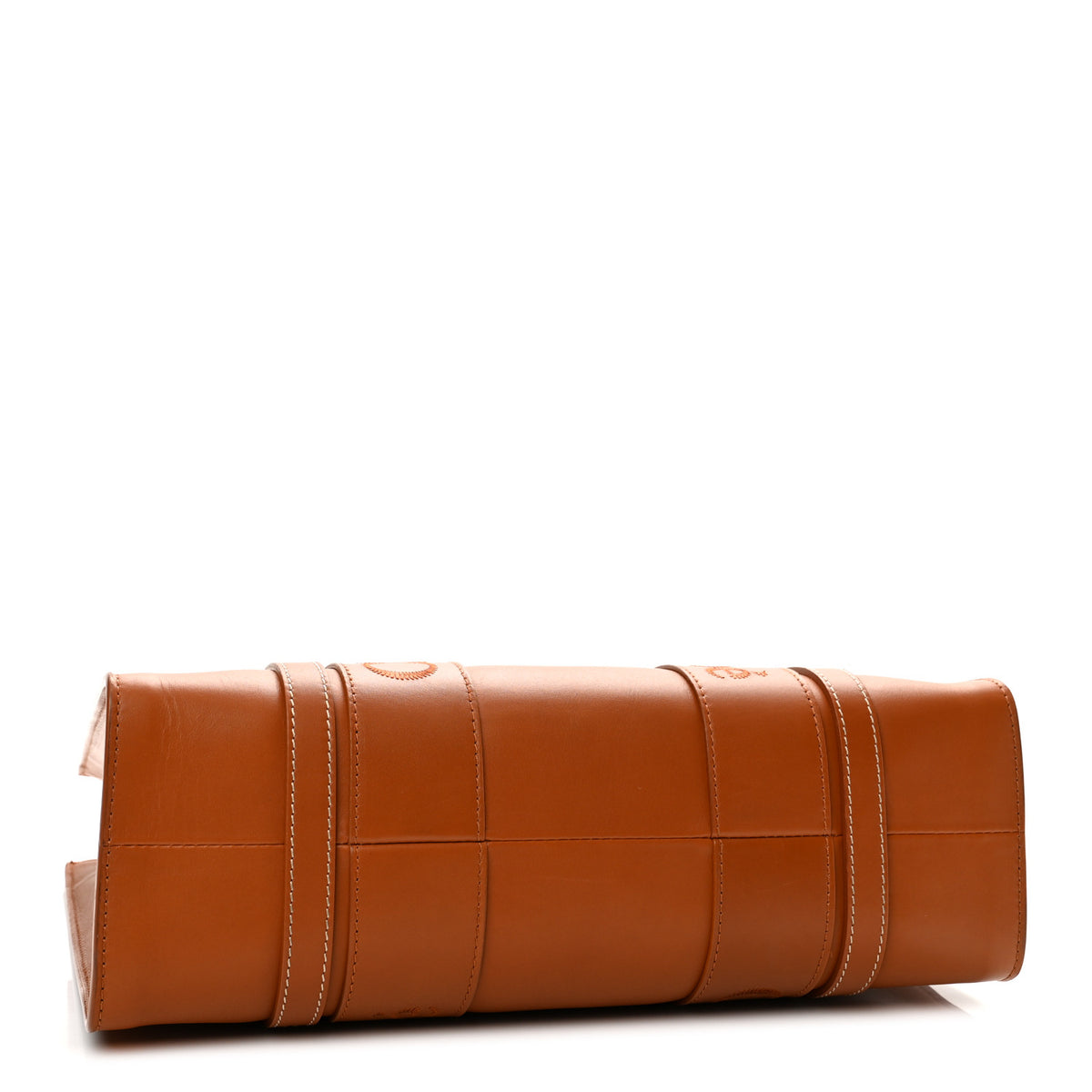 Calfskin Medium Woody Tote Caramel
