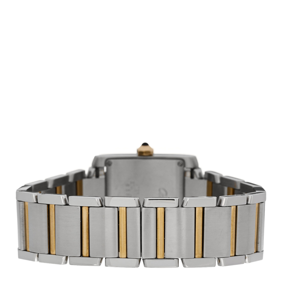 Cartier Stainless Steel 18K Yellow Gold 25mm Tank Francaise Quartz Watch 3 of 5