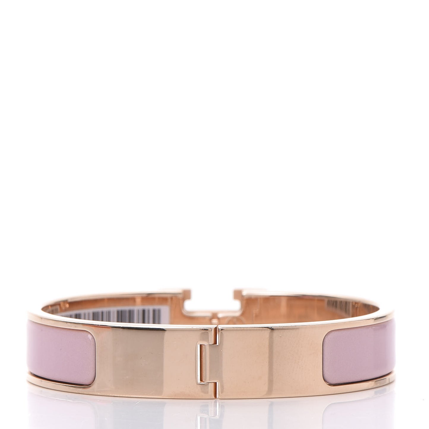 Enamel Narrow Clic Clac H Bracelet PM Rose Cassata