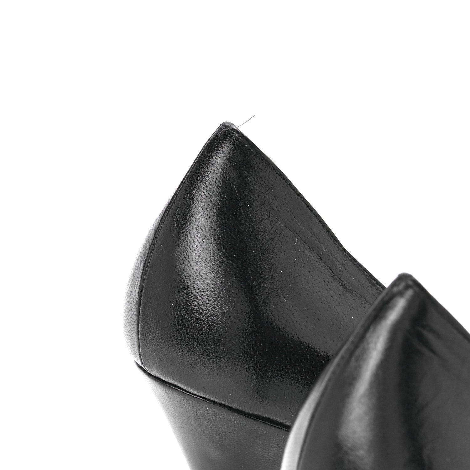 Gucci Calfskin Kristen Bamboo Pumps 37 Black 5 of 9