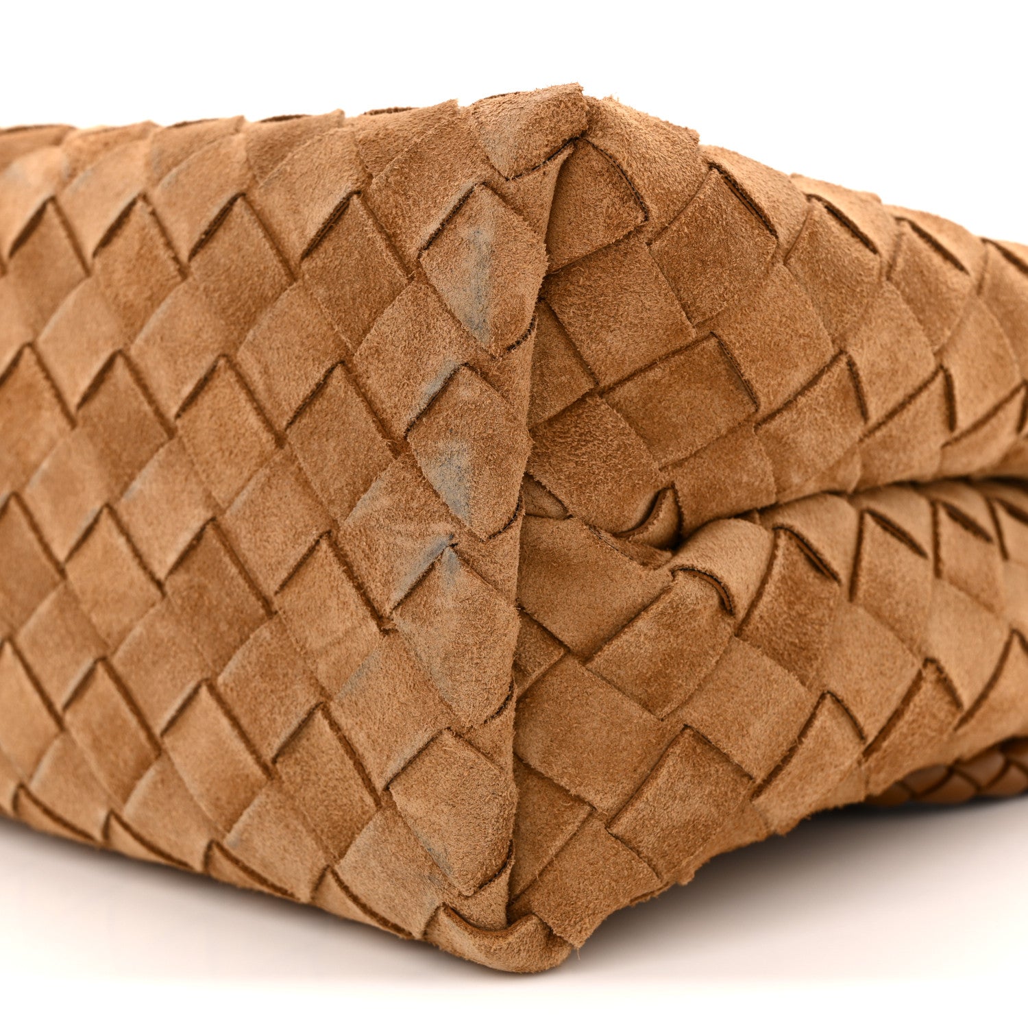 Bottega Veneta Suede Intrecciato Small Andiamo Shoulder Bag Amber 9 of 10