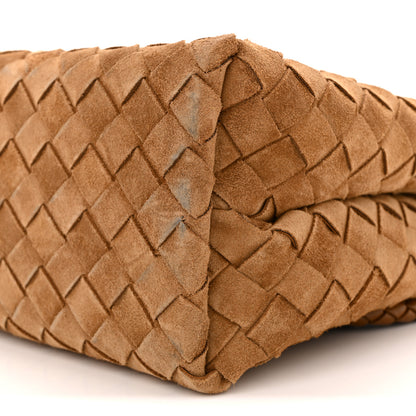 Bottega Veneta Suede Intrecciato Small Andiamo Shoulder Bag Amber 9 of 10