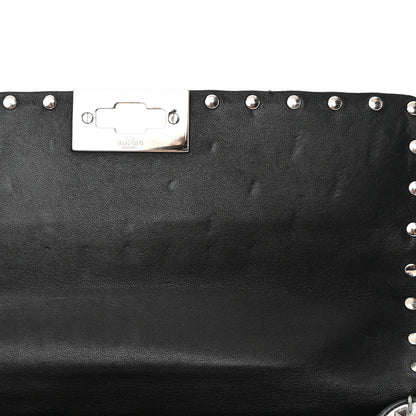Valentino Garavani Metallic Nappa Medium Rockstud Spike Shoulder Bag Silver 12 of 17