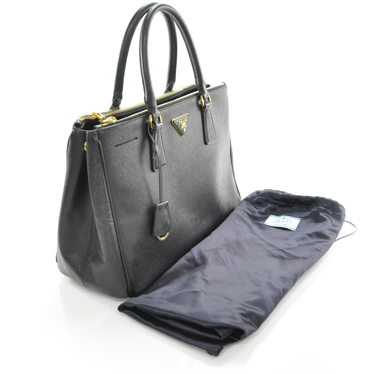 Prada Saffiano Lux Tote Nero Black 3 of 11