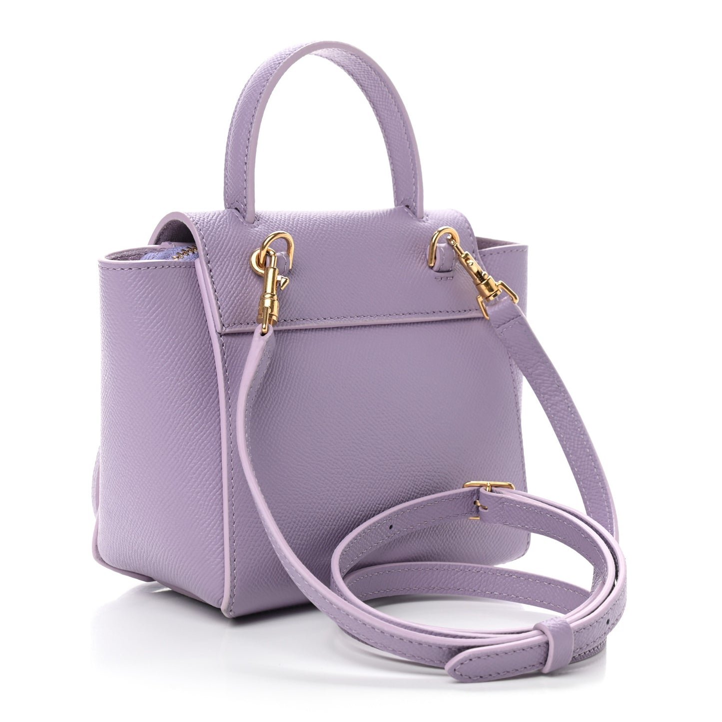 Grained Calfskin Pico Belt Bag Lilac
