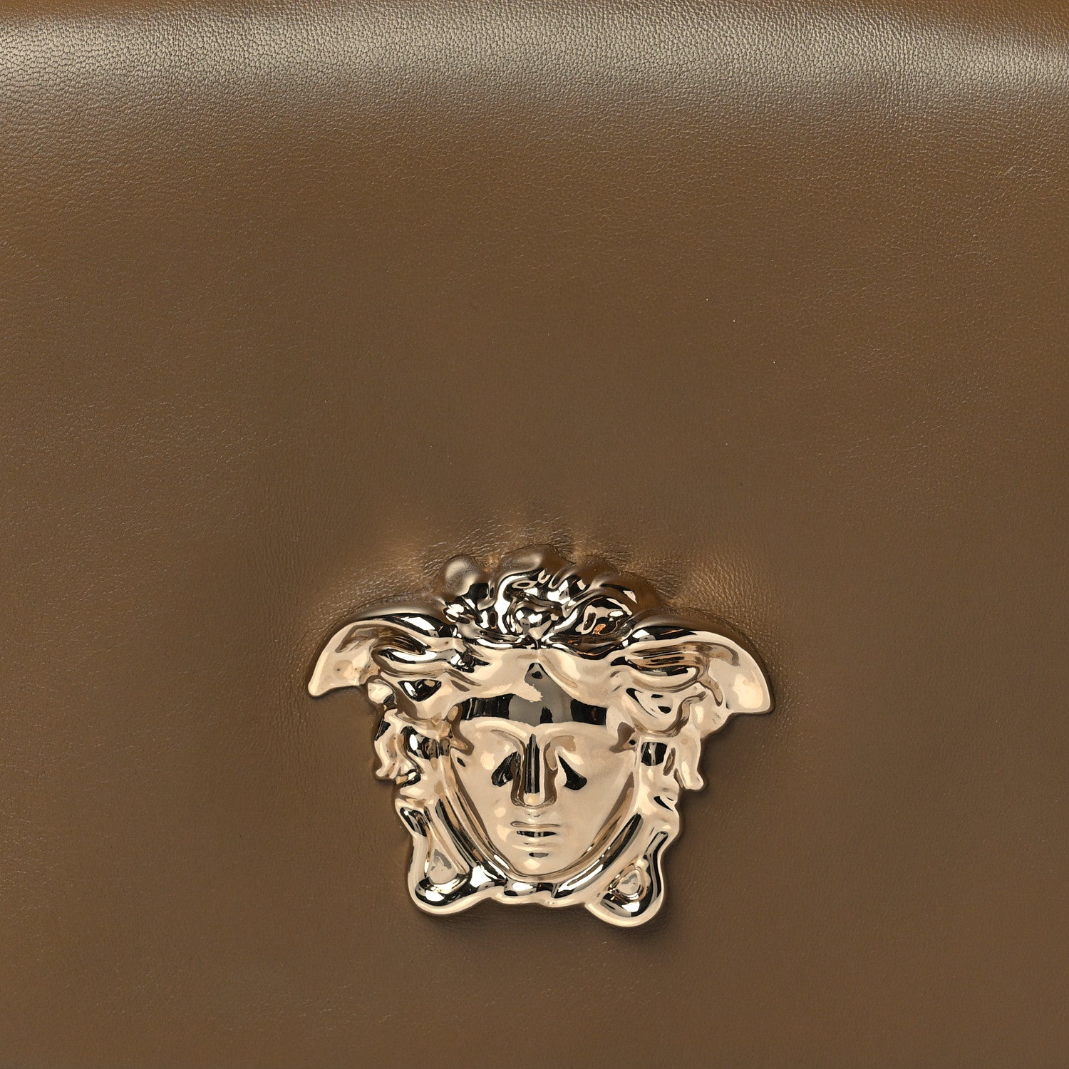 Versace Nappa Palazzo Sultan Shoulder Bag Brown 8 of 10