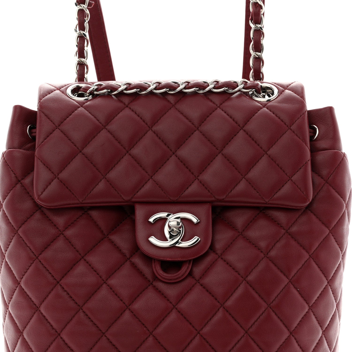 Chanel Lambskin Quilted Small Urban Spirit Backpack Red 8 of 12