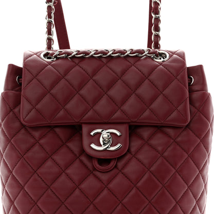 Chanel Lambskin Quilted Small Urban Spirit Backpack Red 8 of 12