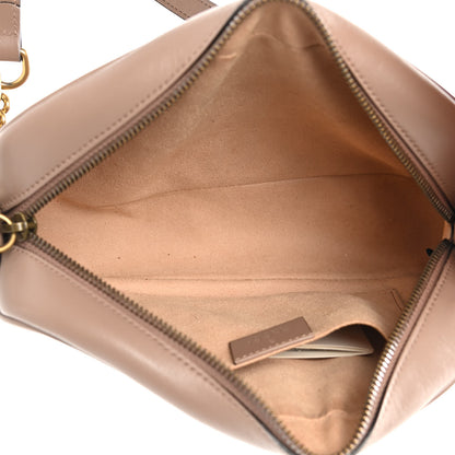 Gucci Calfskin Matelasse Small GG Marmont Chain Shoulder Bag Porcelain Rose 5 of 13