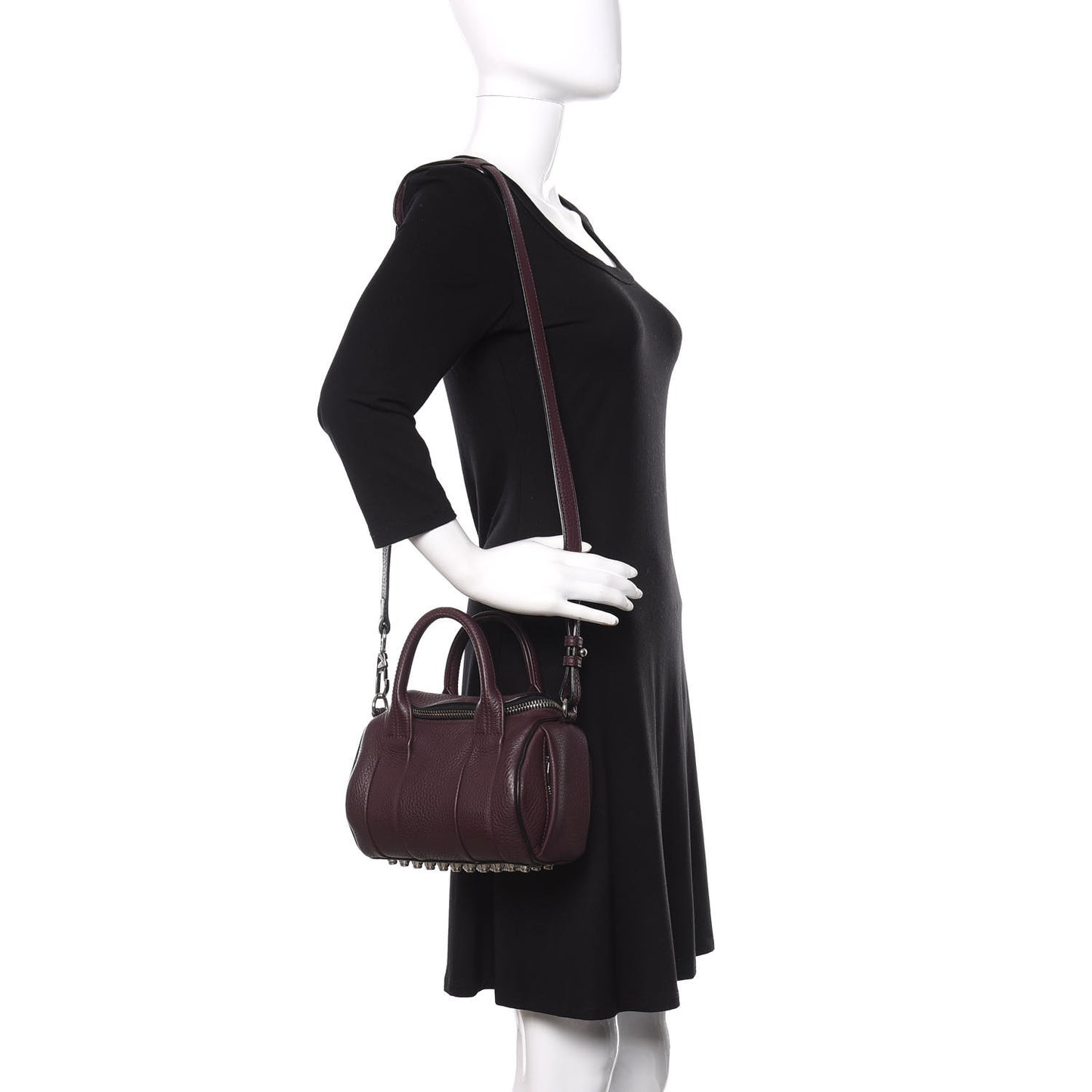 Pebbled Calfskin Mini Rockie Oxblood