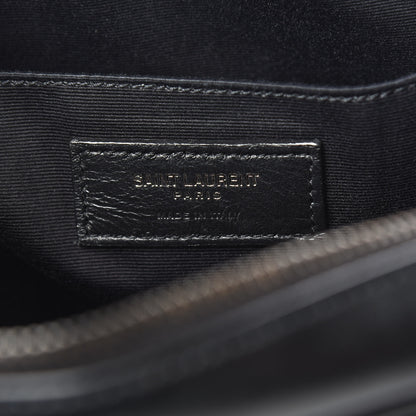 Saint Laurent Calfskin Matelasse Monogram Lou Camera Bag Black 5 of 14