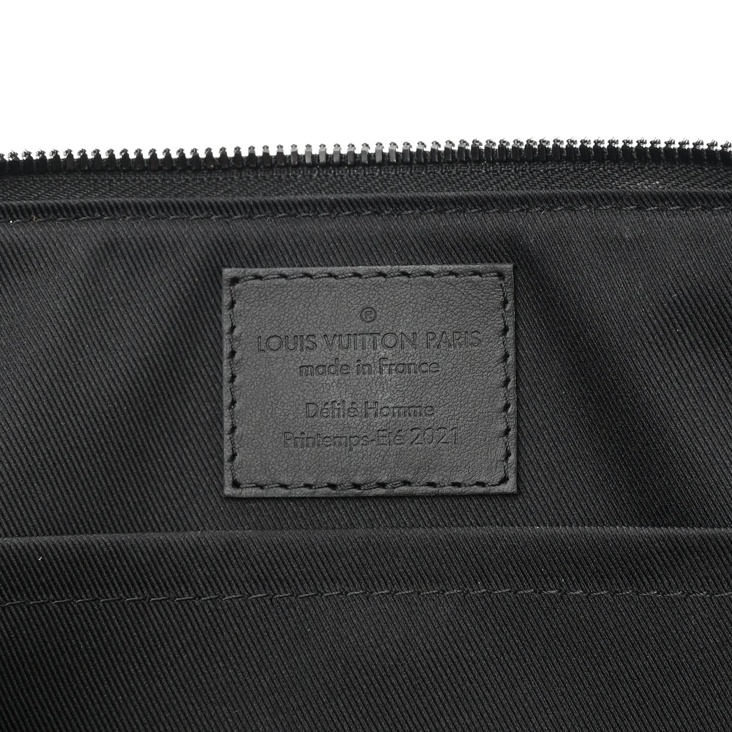 Calfskin Damier Distorted City Keepall Black