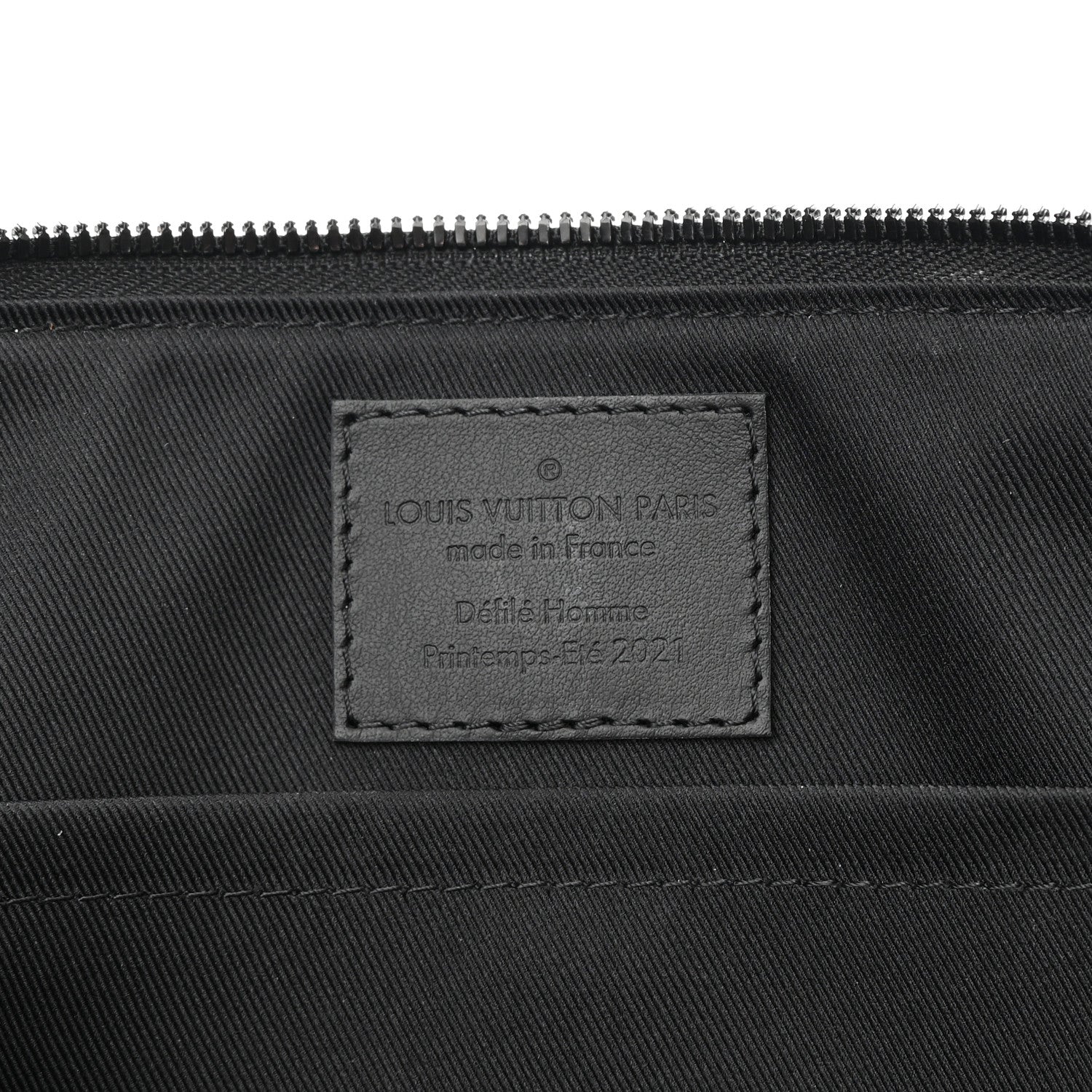 Louis Vuitton Calfskin Damier Distorted City Keepall Black 6 of 10