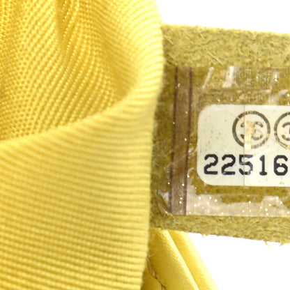 Chanel Calfskin Chevron Quilted Medium Boy Flap Yellow 7 of 9