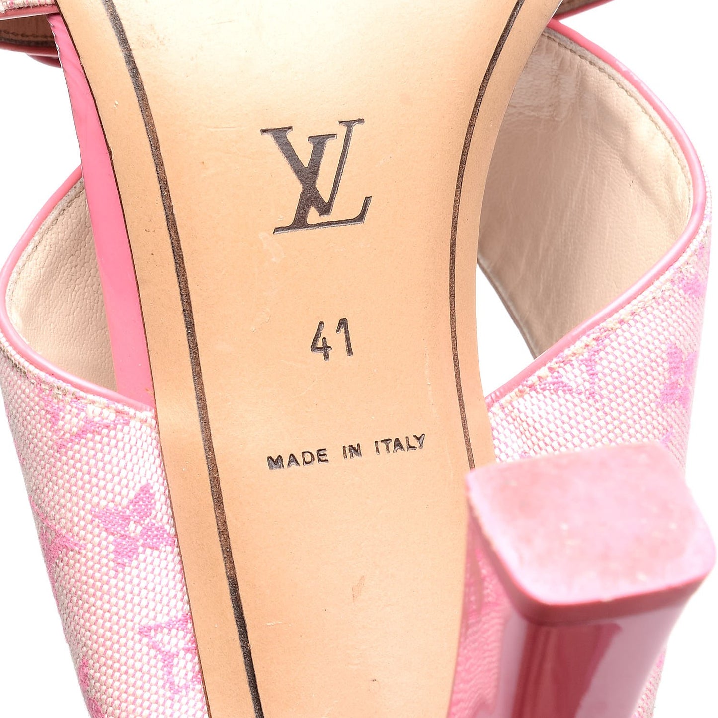 Mini Monogram Mary Kate Mules 41 Pink