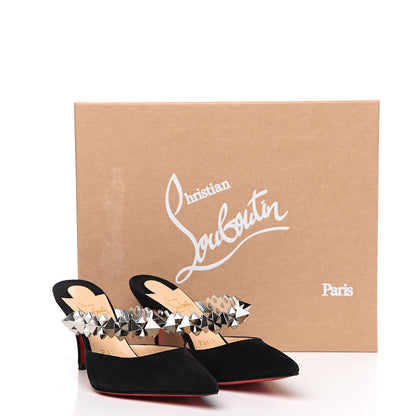 Christian Louboutin Veau Velours Specchio Planet Choc 80 Mule 35 Black 8 of 8