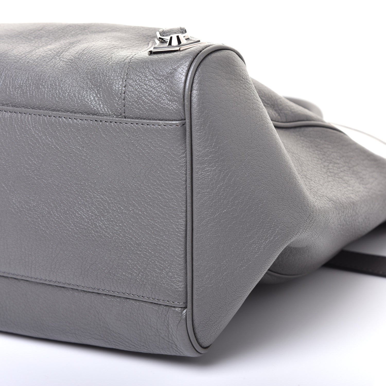 Balenciaga Chevre Silver Metallic Edge Hardware Velo Gris Acier 7 of 9