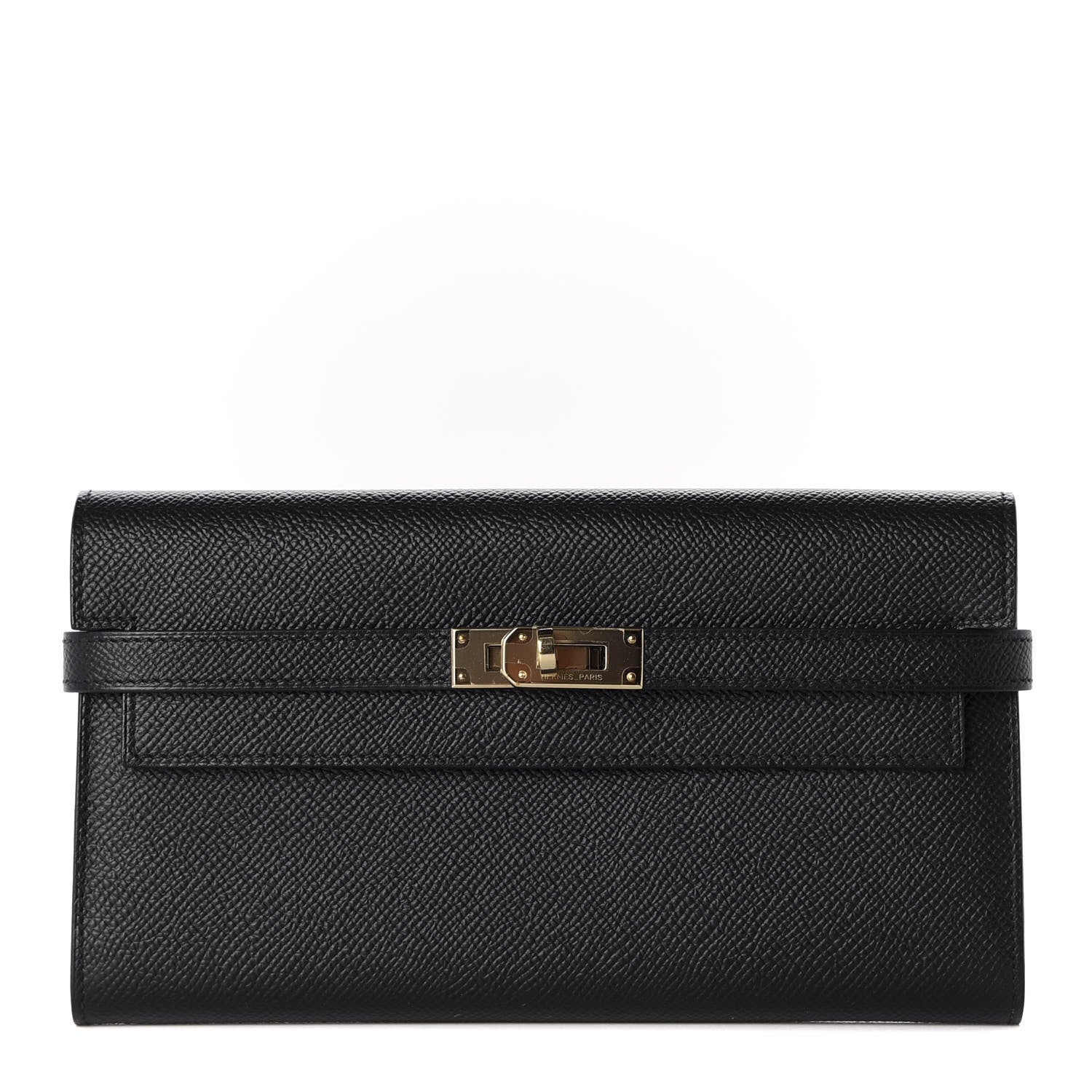 Hermes Epsom Kelly Longue Wallet Black 1 of 7