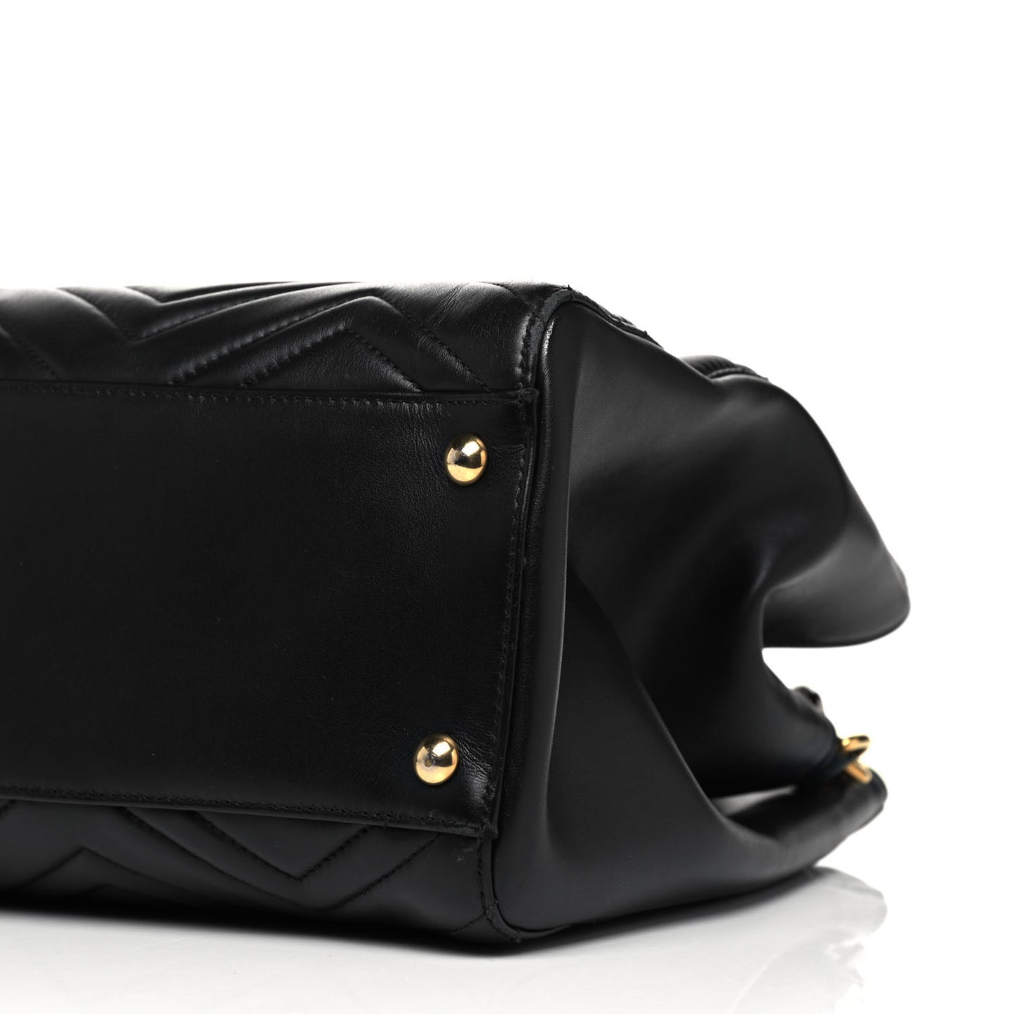 Calfskin Matelasse Medium GG Marmont Tote Black