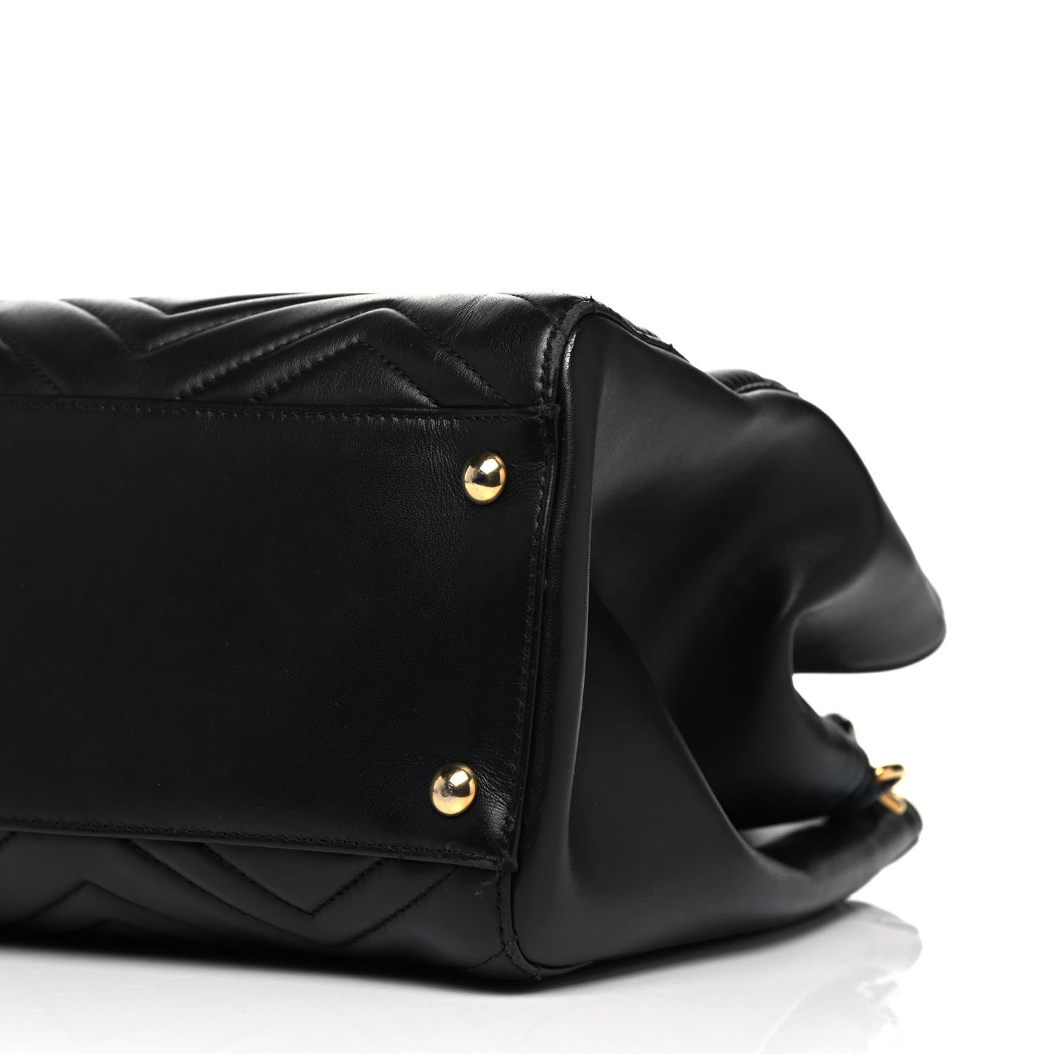 Gucci Calfskin Matelasse Medium GG Marmont Tote Black 7 of 10