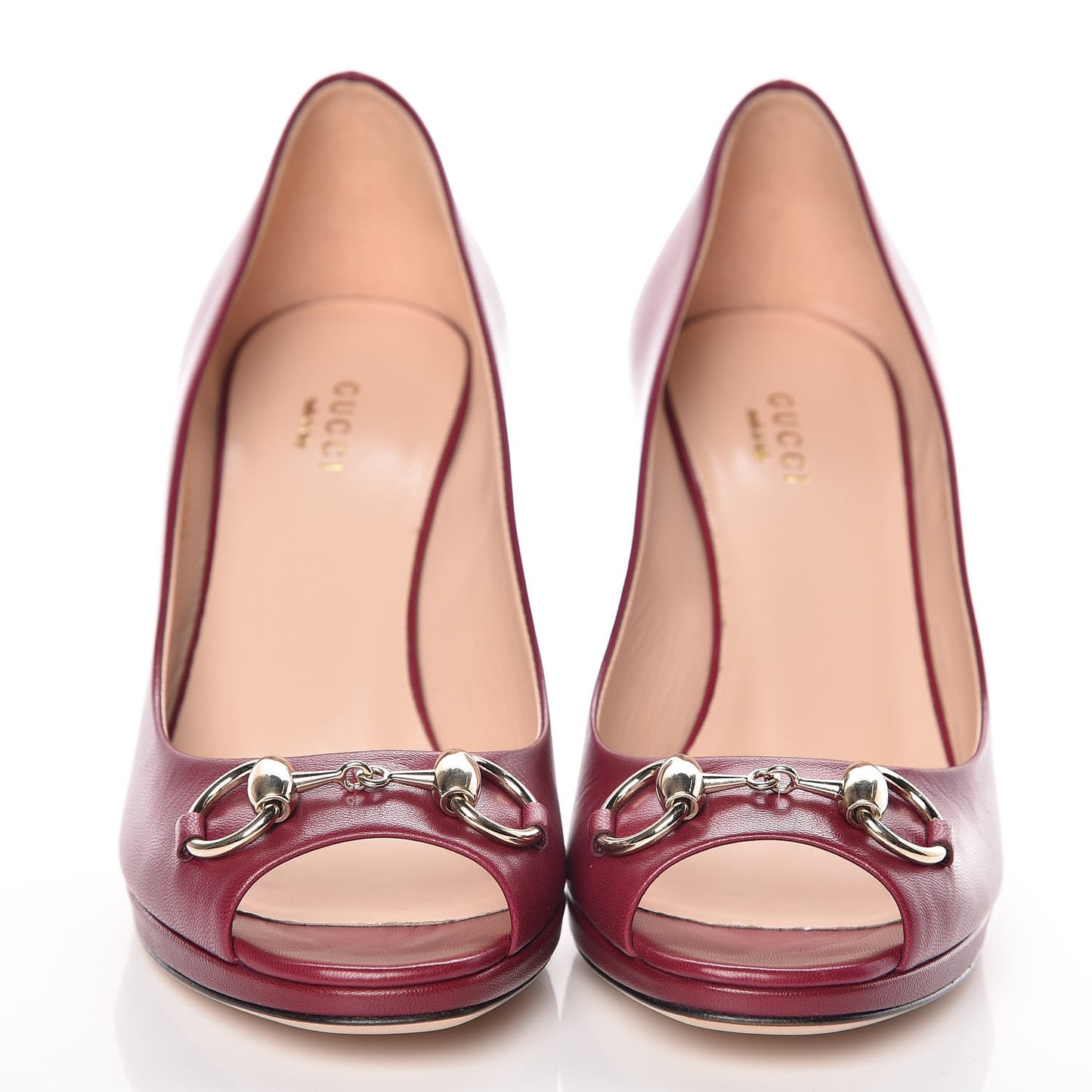 Malaga Kid Horsebit Peep Toe Pumps 37 Raspberry Sorbet